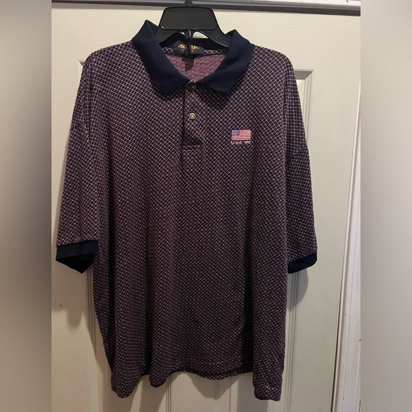 Vintage Antigua USA 1996 Flag Golf Shirt - Picture 1 of 7